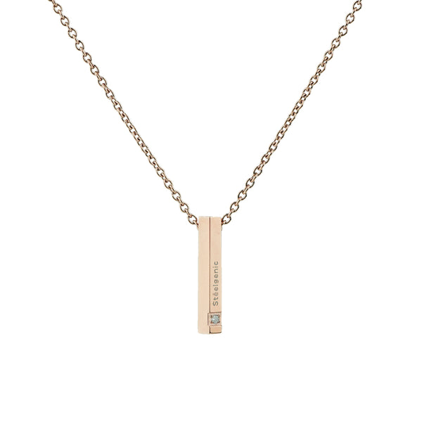 Stéelgenic Hexagon Bar Necklace SECTION｜PEN9064